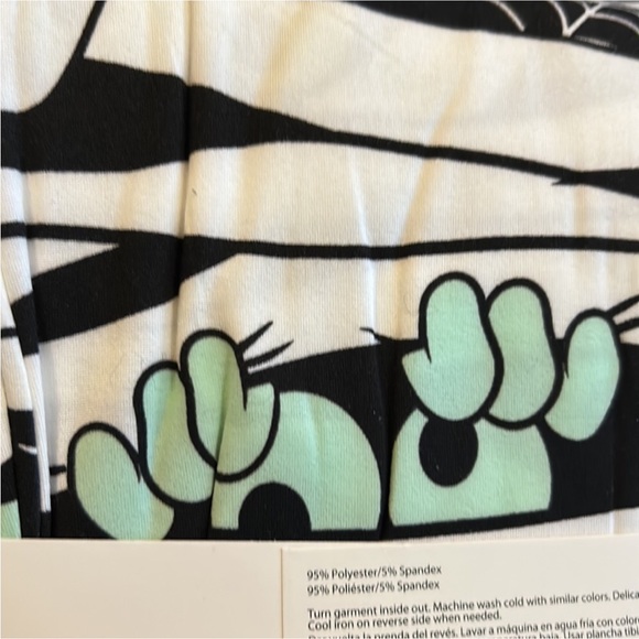 Halloween Women’s MUMMY Pajama Set, glow in the dark size XL (16/18) - Picture 6 of 7